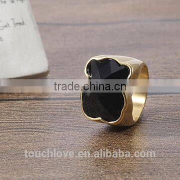 Fashion Jewelry 2016 Latest Gold Bear Ring Designs ,Titanium Silver 316l Stainless Steel Rings