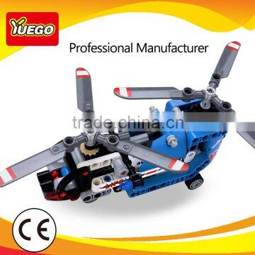 Christmas Puzzle Plastic Building Blocks Toy Helicopter Airplane Toy photo-3