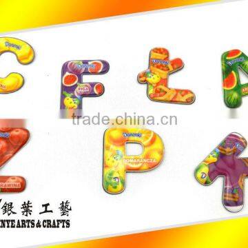 Colorful Letter Printing fridge magnet, Factory directly selling