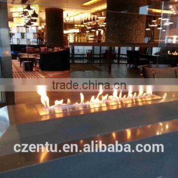 Indoor Usage real flame fireplace with remote control