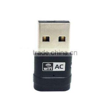 Hot sells!2.4G & 5G Dual Band AC600 433Mbps 802.11AC Wi-Fi USB Adapter