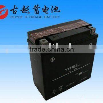 Maintenance Free MF Motorcycle Battery YT14B-BS