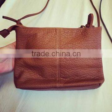 Plastic shoulder bag leather made in China