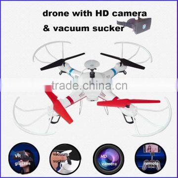 New Professional vacuum sucker drone with camera 2.4G Real Time Video Transmission quadcopter