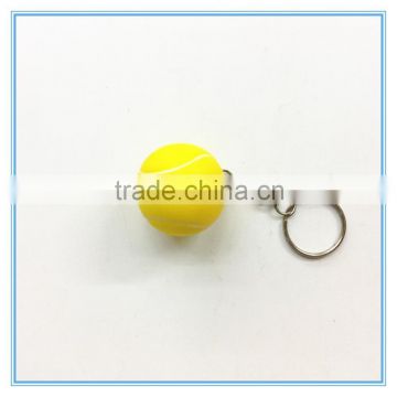 PU Stress Tennis Ball Keychain