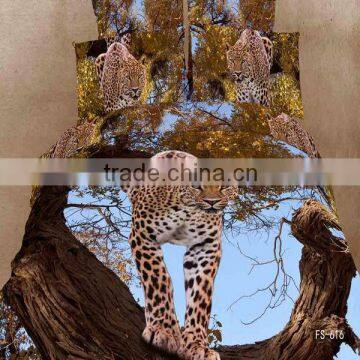 2015 latest 3D animal bedding set 100% cotton reactive printed
