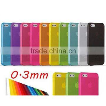 0.3mm Slim Recycled plastic TPU waterproof case for iphone 5 for iphone