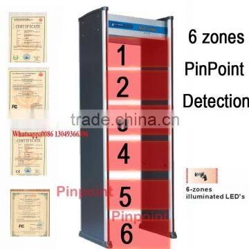 Pinpoint factory High Performance Financial Institutions Archway walkthrough Metal Detector With 6 Detect zones