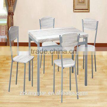White Wood Dining Table Set