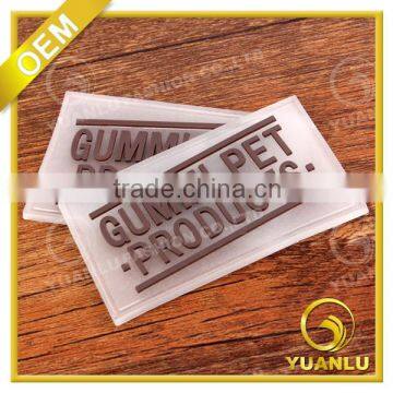 Custom Quality Embossed Rubber Patches For Clothing Labels