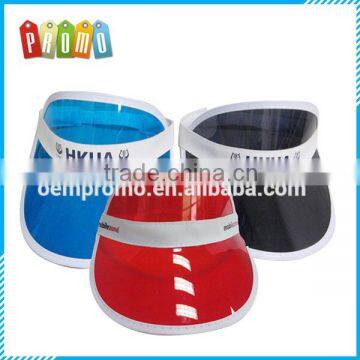 Hot Selling Summer UV Protection Plastic PVC Transparent Sun Visor Cap