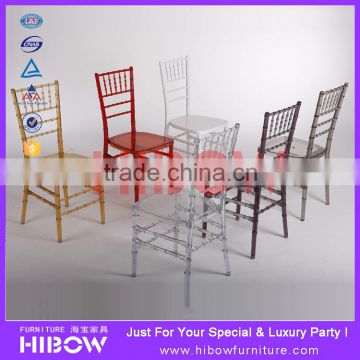 plexi glass chiavari chair banquet