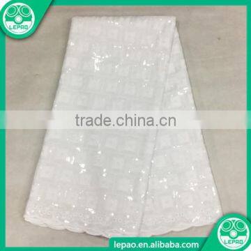 2016 African Cotton Sequins Fabric,Nigeria Wowan Fabric photo-3