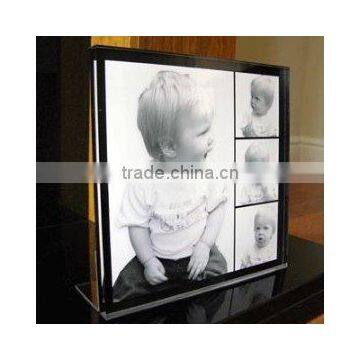 picture frame/photo frame-y13082711,acrylic photo frames can holder pictures both sides/clear frame