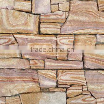 Popular Yellow Color Natural Sandstone Culture Stone