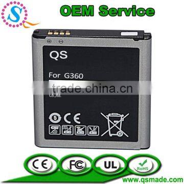 professional Mobile Phone Battery for samsung G360 battery prices EB-BG360CBC