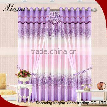 2016 hot selling printing unique satin fabric curtain