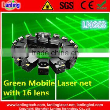 LN663 800mW Green 16-Head Mobile Fat-Beam Laser Net