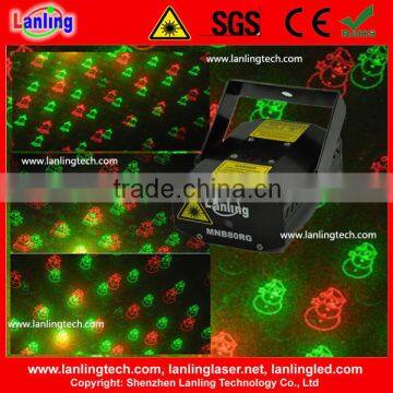 Christmas Mini Stage Laser Lighting 8 Gobos with Gift Box