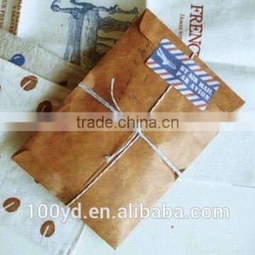 China 2016 Good Quality Varnishing Kraft Envelope With String Tie