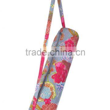 Yoga Mat Bag Fabric Cotton Colourful Designer Printed Full Zipper Bag Supplier
