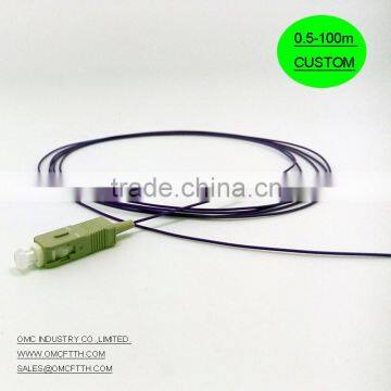 high quality and low price SC /PC OM4 900um 2M fiber optic pigtail