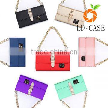 Black Ladies Cellphone Case Pouch Shoulder Bag for Samsung Galaxy S6 Edge photo-5