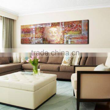 Modern Group Buddha Painting on Canvas