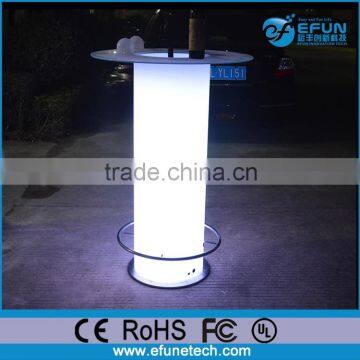 bar party glowing led cocktail table with ice bucket