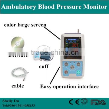 2016 Hot Sale 24 Hours Holter Monitor Medical Cardiac Heart Monitor 3/12 Channel ECG Holter Monitor with Free Software-Shelly