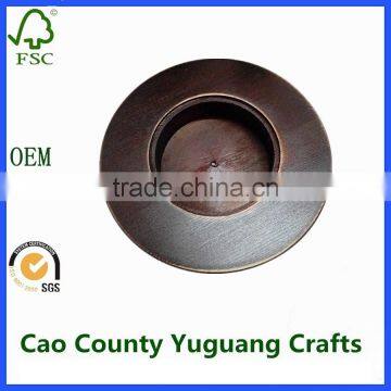 Round Wooden Bases for Music Box Wood Award Trophy Base photo-2