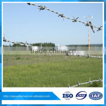 Electric galvanized Barbed wire fencing