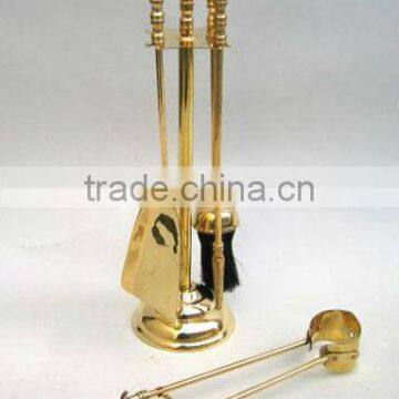 Solid Brass Companion Fire Set