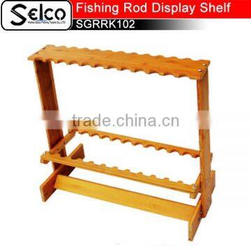 Bamboo Fishing rod display shelf SGRRK102