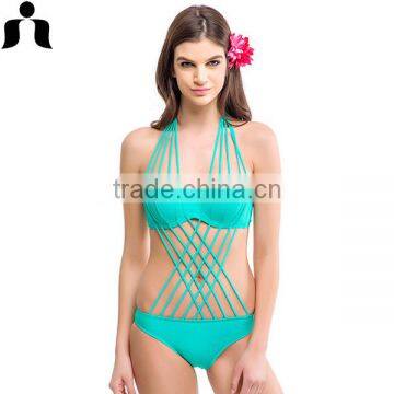 2017 women mature string bathing wear