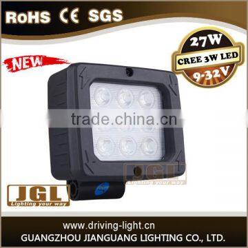 27w Square LED Work Light Cree Driving Light 24v Lamp for Motorcycle,4x4 Cars