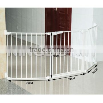 Safety Baby Gate, Plastic Metal Dog Cat Door Barrier