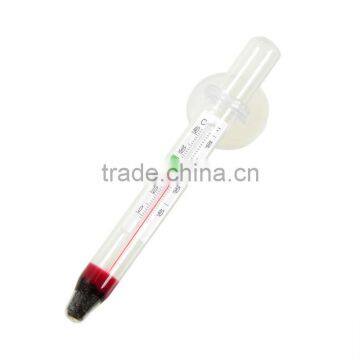 Full Range Floating Aquarium Fish Tank Glass Temperature Thermometer Suction Cup