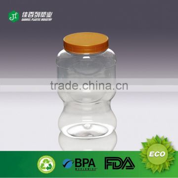 1320ml Clear Food Plastic Screw Cap Plastic Candy Empty Bottle