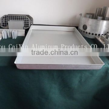 OEM ODM Factory Supply Top Quality Custom Sheet Aluminum Metal Tray for seafood fast frozen processing