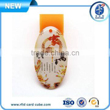 Cute Crystal Epoxy RFID Tag/ Epoxy NFC Key Tag/ Epoxy Key Tag