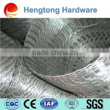 High quality low price Galvanized razor wire/razor barbed wire/Razor blade