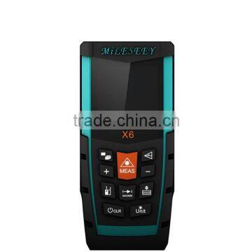 Mileseey 100m Handheld Laser Distance Meter Digital Laser Range Finder Laser Range Meter Laser Tape Measure X6 photo-6