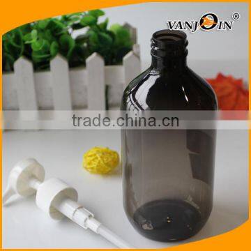 Empty 16oz Clear Black Plastic Bottle With Lotion Shampo Dispenser With Chalkboard Labels photo-2