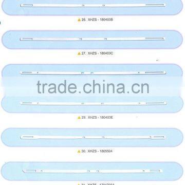 steel heddle for needle loom