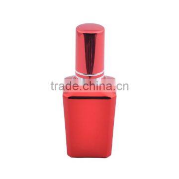 Square Shaped UV Gel Colored Glass Spray Bottles, Empty Mini Glass Perfume Bottles With Aluminum Atomizer and Caps