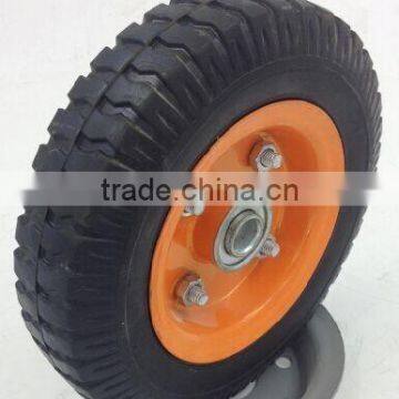 16 Inch Wheelbarrow Wheel With Metal Rim 4.80/4.00-8 PU Foam Wheel/Flat Free Tire photo-4