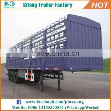 Sitong 3 Axles Stake Bulk Semi Trailer 40t 60t Livestock Trailer for Agricultural Product photo-3
