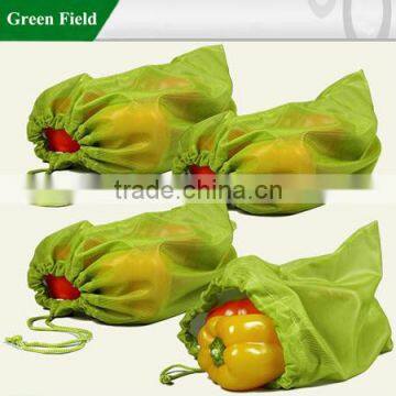 Green Field Reusable Washable Polyester Green Produce Bag