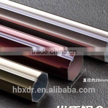 Top Grade Champagne Anodized Curtains Rod Aluminium Profile photo-3